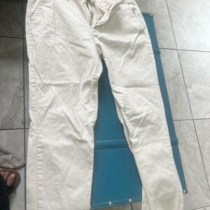 Women's Cream Ankle Pants
